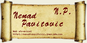 Nenad Pavitović vizit kartica